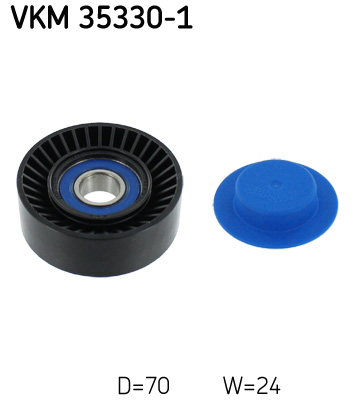 SKF 215486 VKM 35330-1 - Vezetőgörgő hosszbordásszíjhoz